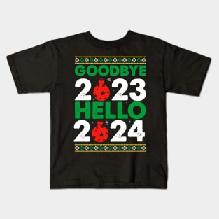 Goodbye 2023 welcome 2024 Kids T-Shirt